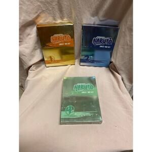 Naruto Uncut Box Sets 1, 2,& 4 Lot, VIZ Media Tested